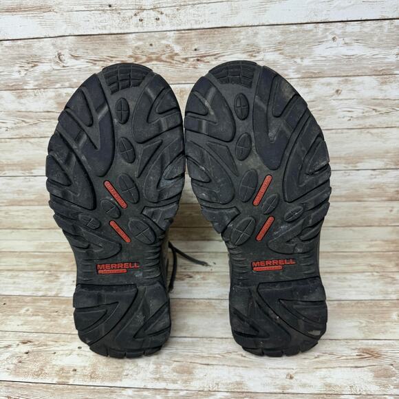Merrell Strongfield Tactical Brown Waterproof Outdoor Hiking Boots Men's Size 9 - Picture 8 of 9